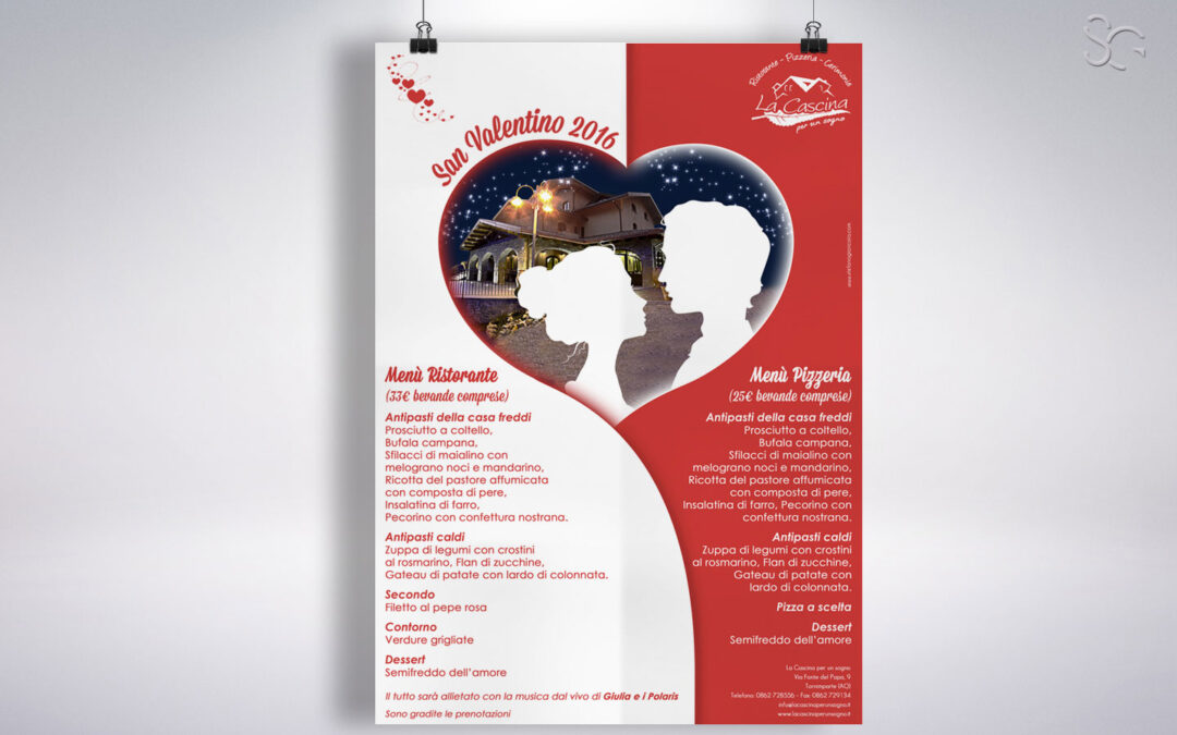 LOCANDINA LA CASCINA PER UN SOGNO SAN VALENTINO